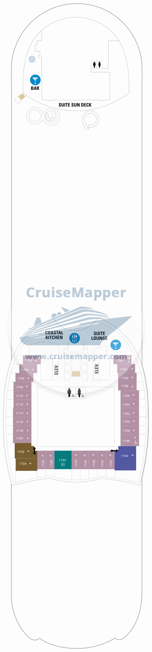 Схема палубы 17 Symphony of the Seas